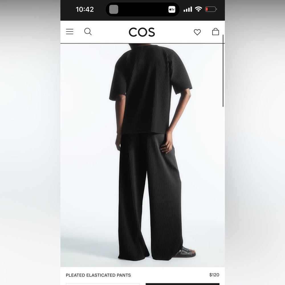 Cos pleated elasticated pants